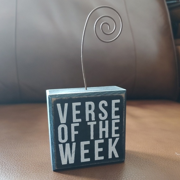 Primitives by Kathy Other - NWT "Verse of the week" picture holder block